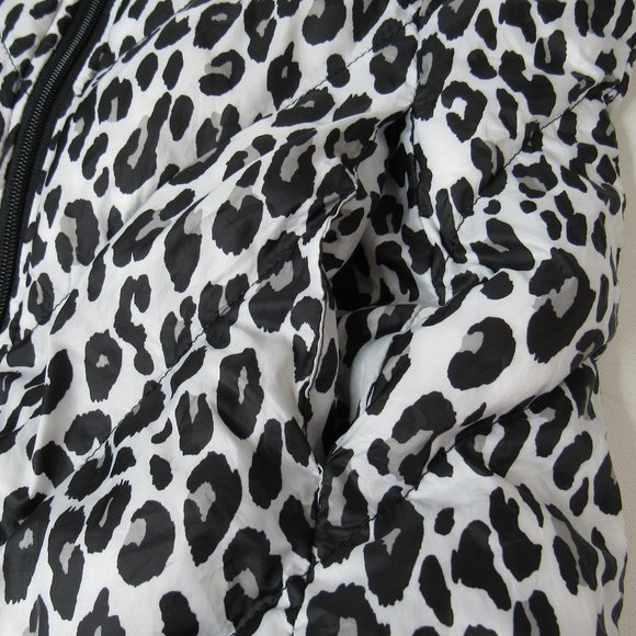 Bebe Women’s Cheetah Print Quilted Puffer Jacket Size S - Picture 5 of 12